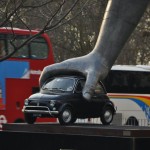 Hand and Volkswagon Sculpture on Park Lane