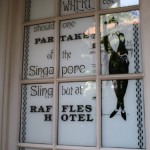 Window at Raffles Sign