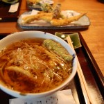 Noodle Soup with Tempura Veggies and Tofu